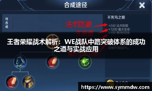 王者荣耀战术解析:WE战队中路突破体系的成功之道与实战应用